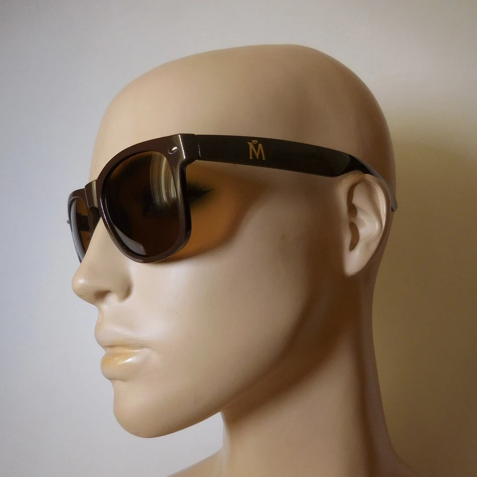 N23.511 lunettes solaires M cœur dorure marron mode unisexe adulte femme homme - Photo 1/4