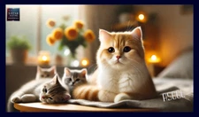 AI Art Sample Wallpaper Background Desktop Digital Image Picture Cats AI Art -02