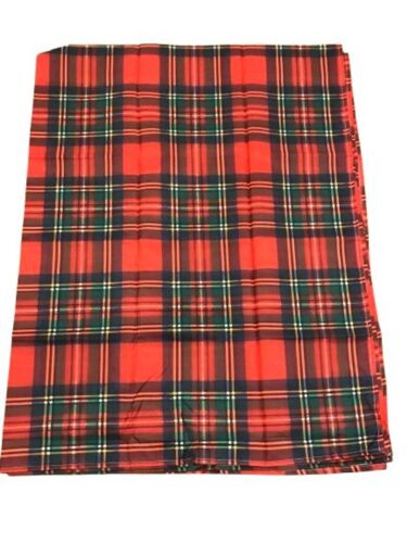 Tablecloth 55x70in Red Plaid Polyester Waterproof Outdoors Christmas Winter