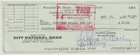 The Hulk Bill Bixby actor USA 1966 bank cheque signed at bottom right corner