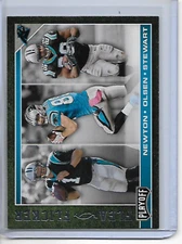 2017 Panini Playoff Cam Newton, Olsen, Stewart Flea Flicker Insert Card