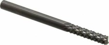 Accupro 1/4" Diam, 1" LOC, Solid Carbide Diamond-Pattern End Mill End Router ...