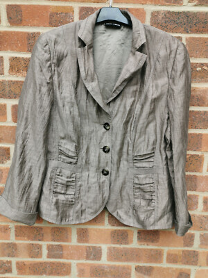 Gerry Weber Taupe Brown Jacket UK size 16 FR 44 D 42 