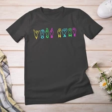 Personalized Sign Language shirt, Custom tshirt, Custom ASL shirt, Custom gift