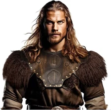 Viking Leather Breastplate Adult Chest Armor Renaissance LARP Knight Cosplay Med