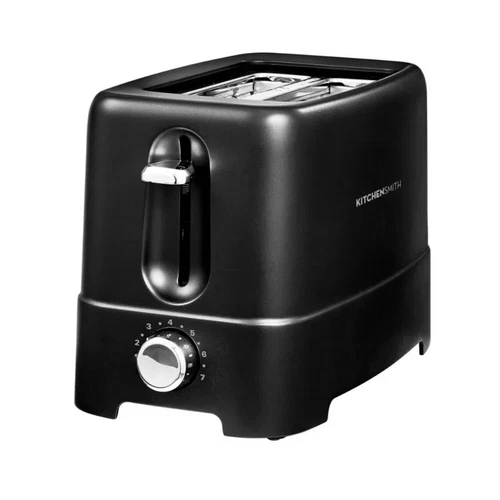 Bella 2 Slice Toaster: Black, Bagel & Bread Warmer, 750W, Compact Design