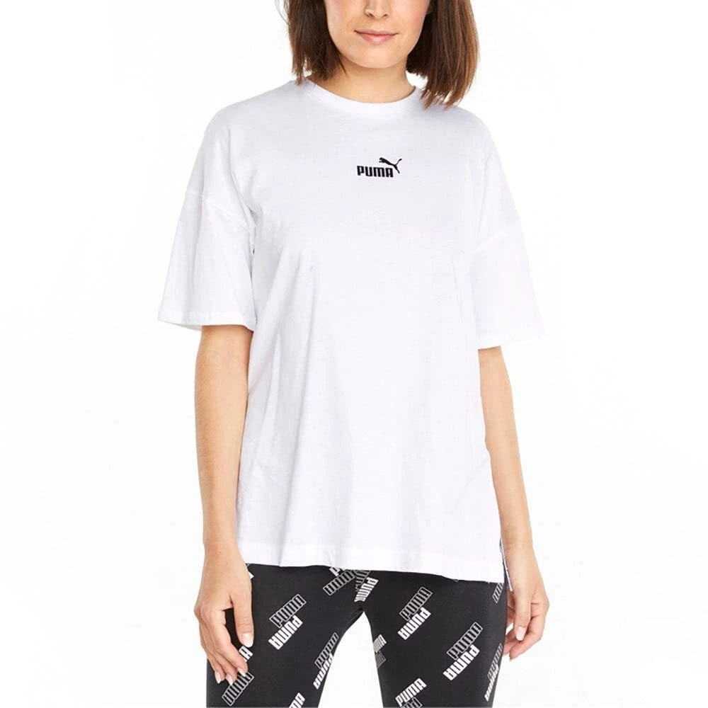 PUMA Women s Plus Size Crewneck Power Elongated Logo Graphic T