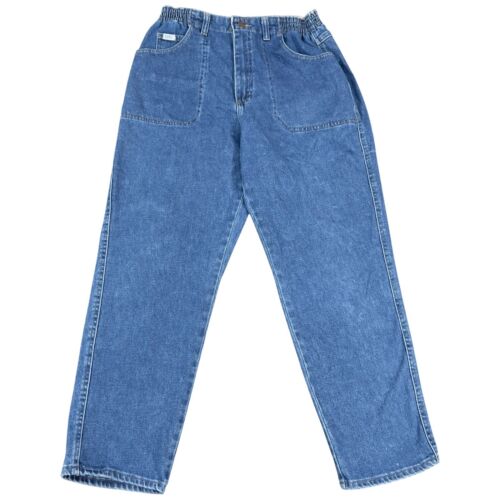 Vintage 90s Lee Tapered Jeans Womens 27x27 Blue D… - image 1