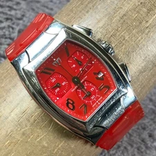 TechnoMarine Unisex TS13315 Chronograph Rubber Tonneau Quartz 32mm Watch 7 1/2"