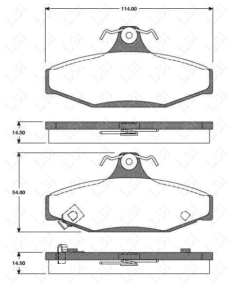 JUEGO COMPLETO Pastillas Freno Delanteras Traseras y Rotores de Disco para Ford Falcon AU2 AU3 Foto 4 de 4