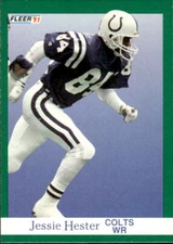 Jessie Hester 1991 Fleer #83   Indianapolis Colts