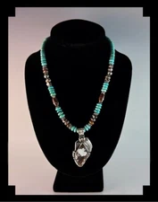 White Fox Creation: Turquoise and Wild Horse Magnesite Necklace