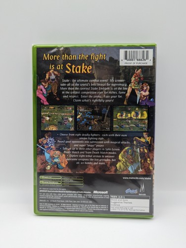 Stake: Fortune Fighters (Microsoft Xbox, 2003) BRAND NEW! MAIL IT TOMORROW! - Picture 2 of 6