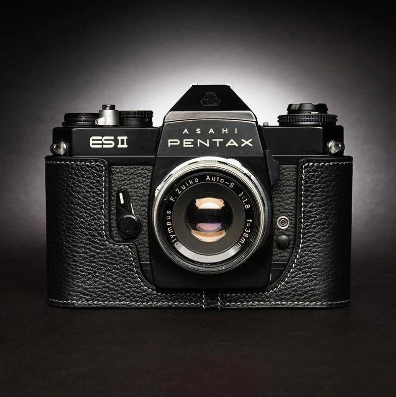 Handmade Genuine Leather Half Camera Case Cover For Pentax K1000 SV S3 S2 ESII - Image 3 of 4