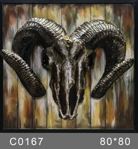 Unique metal home decor items 1985 new modern metal wall art 3d wall metal Sale