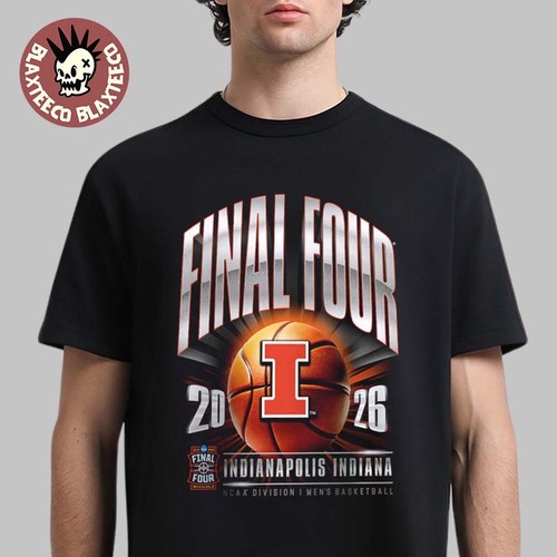 Illinois Fighting Illini Men's Basketball 2026 NCAA D1 Tournament Final T-Shirt