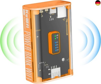 KuWFi Mobiler 4G LTE WLAN Router (4G/LTE bis zu 150Mbit/s Download/ 50Mbit/s