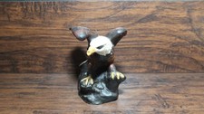 Vintage American Bald Eagle Molded Figure Wax Candle 7.5"