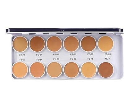 ファンデーション k.s Kryolon SupraColor Foundation Palette 12 Color (FS) pack of 2