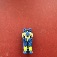 Transformers Robots Mini Figurine Blue Yellow Plastic Less Than 5 in