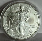 2003  American Silver Eagle 1 oz .999 fine silver coin in capsule #78