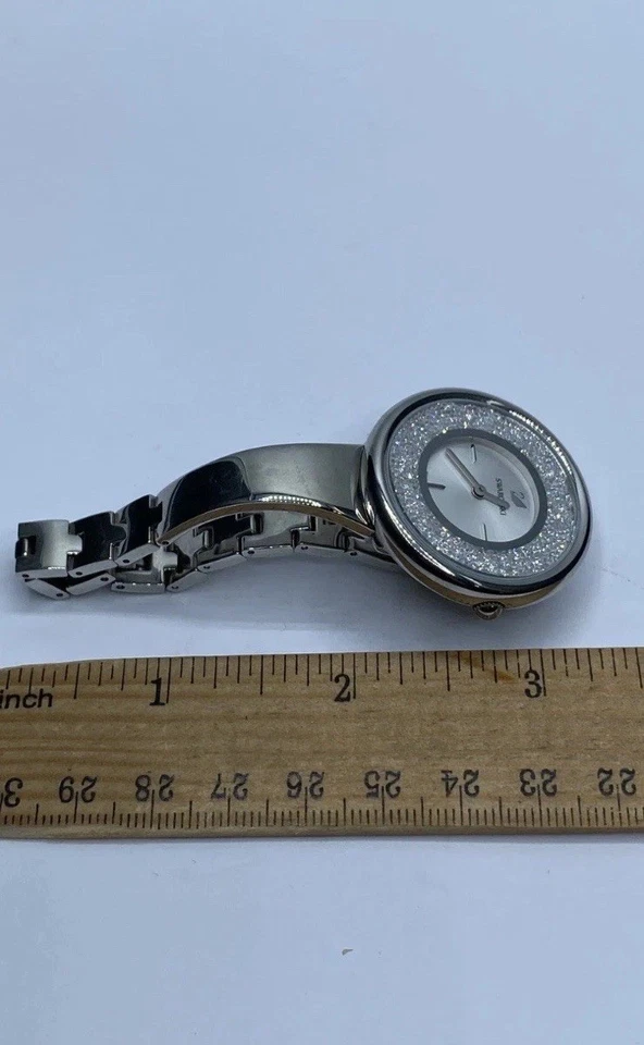 Swarovski crystalline Swiss Made Quartz ladies watch - Image 4 of 4