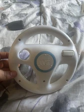 Nintendo Wii Wheel White Racing Controller Attachment for Wii Remote