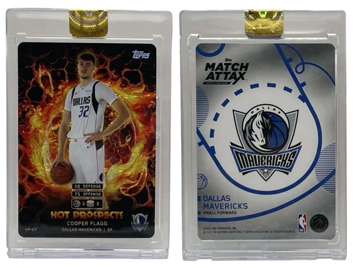 2025 Topps Match Attax Cooper Flagg Mavericks Hot Prospects Rookie Card (RC)
