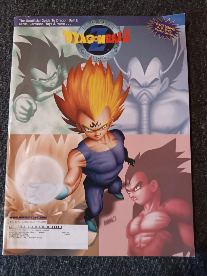 Lot Of 2 Becketts Collecter Dragon Ball Z Magazine Nov 2001 February 2002 VF/NM — 第 4/4 张图片