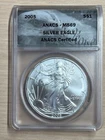 2005  American Silver Eagle ANACS MS69 Silver Dollar .999 Fine Silver 1oz