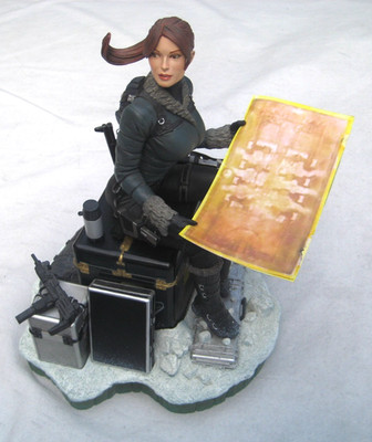 Sideshow Tomb Raider Underworld Lara Croft Snow Day - Adam Hughes - Repro. map