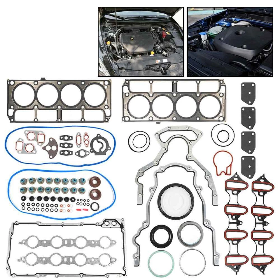 Gasket Set Head Bolts Kits for 4.8L 5.3L For 02-11 Chevrolet Silverado GMC Foto 2 de 4