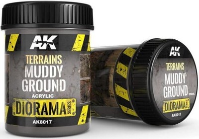 AK Interactive Terrains Muddy Ground 250ml AK8017 texture terrain scenery paste
