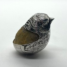 Gorgeous Solid Silver Edwardian Pin Cushion Chester 1906 Sampson Mordan & Co