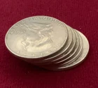 Lot of 6 Franklin Silver Half Dollars 1952–1963 | 90% Silver | Circulated