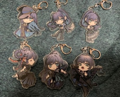 Ado Yodaka Acrylic Keychain 6pcs Set Cute Chibi Design | eBay