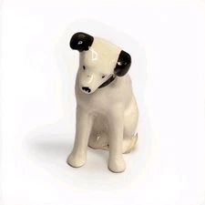 Nipper Victor Edison Dog Ceramic 3" Figurine 1970's G E Comp Made in Sri Lanka