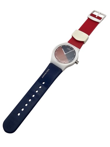 Noon Copenhagen rot/blau 33-059-341 Zifferblatt wechselt Farben als Zeitwechsel Uhr - Bild 4 von 10
