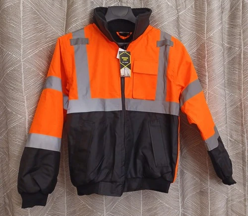 Riot Empire High Visablity Jacket 300yds Orange/Black Size Small NWT  video thumbnail