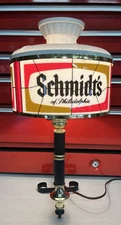 VTG Schmidt's Of Philadelphia Wall Lamp Beer Sconce Bar Room Decor WORKS 70's