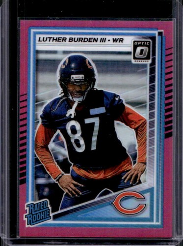 2025 Panini Donruss Optic Luther Burden III Rated Rookie Pink Prizm #275 Bears