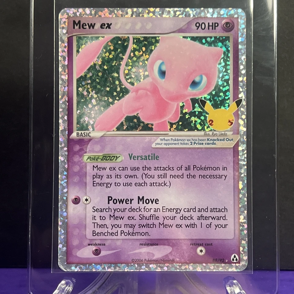 Mew EX Celebrations Classic Collection Holo Card 88/92 TCG Ultra Rare - Image 2 of 4