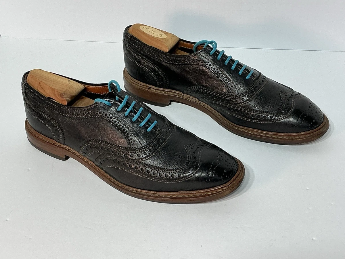 ALLEN EDMONDS Made in USA Black Barrington Brogue Wingtip Shoes Size 12 1/2 D Allen Edmonds Black Wingtip Dress Shoes for Men for sale | eBay main image 3