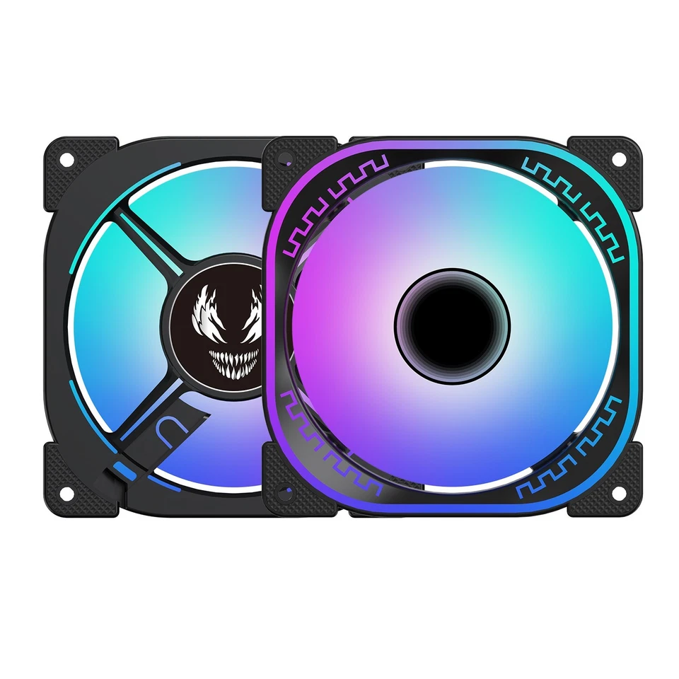 Symbiote Flux-B PC Case Cooling ARGB Fans X3-X10 120mm Cooling Kit + RGB Remote - Image 4 of 4