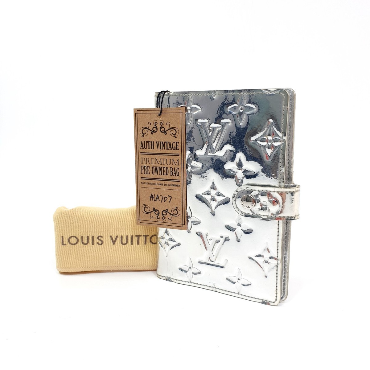 ト*ー様 LOUIS VUITTON Agenda PM Diary 2017 Authentic Louis Vuitton Mirror Agenda PM Diary Cover