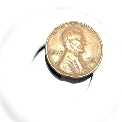 Mint Error 1945p Copper Lincoln Wheat Cent 1 c 1945 error coin penny - Picture 1 of 4