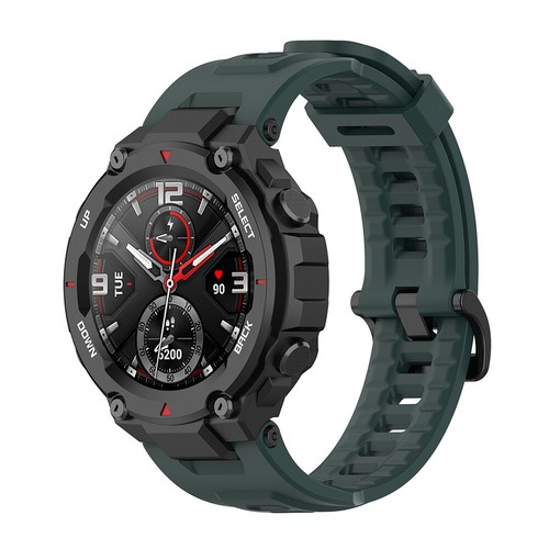 Silicone Watch Strap Band for Huami Amazfit T-Rex Pro/Amazfit T-Rex (Green) - Zdjęcie 4 z 10