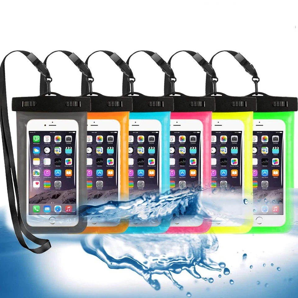 3 Pack Waterproof Floating Cell Phone Pouch Dry Bag Case Cover For Phone Samsung - Image 4 of 4