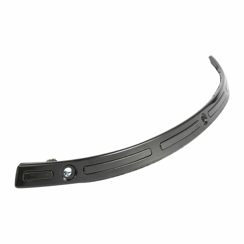 Parabrisas LED negro moldura señal de giro Len apto para Harley Street Glide 14-23 19 Foto 3 de 4