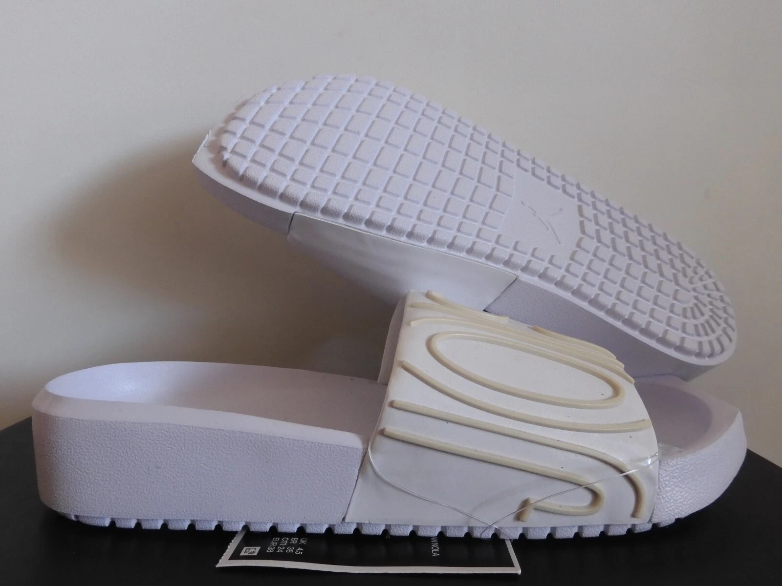 WMNS NIKE AIR JORDAN NOLA SLIDE "SANDALI" BIANCO BIANCO BIANCO TAGLIA 7 [CZ8027 100]